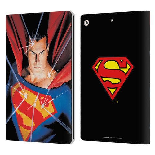 Superman DC Comics Famous Comic Book Covers Alex Ross Mythology Leather Book Wallet Case Cover For Apple iPad 10.2 2019/2020/2021