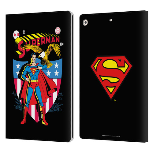 Superman DC Comics Famous Comic Book Covers Number 14 Leather Book Wallet Case Cover For Apple iPad 10.2 2019/2020/2021
