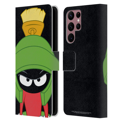 Looney Tunes Characters Marvin The Martian Leather Book Wallet Case Cover For Samsung Galaxy S22 Ultra 5G