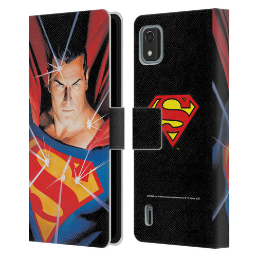 Superman DC Comics Famous Comic Book Covers Alex Ross Mythology Leather Book Wallet Case Cover For Nokia C2 2nd Edition