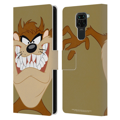 Looney Tunes Characters Tasmanian Devil Leather Book Wallet Case Cover For Xiaomi Redmi Note 9 / Redmi 10X 4G