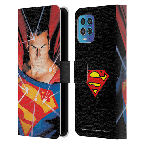 Superman DC Comics Famous Comic Book Covers Alex Ross Mythology Leather Book Wallet Case Cover For Motorola Moto G100
