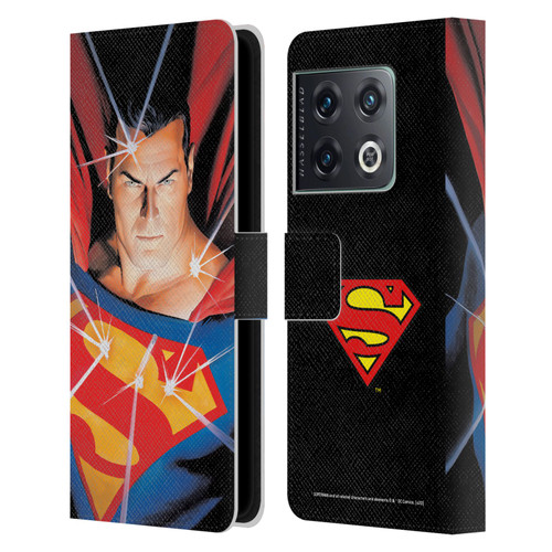 Superman DC Comics Famous Comic Book Covers Alex Ross Mythology Leather Book Wallet Case Cover For OnePlus 10 Pro