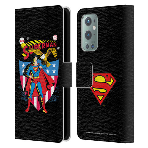 Superman DC Comics Famous Comic Book Covers Number 14 Leather Book Wallet Case Cover For OnePlus 9