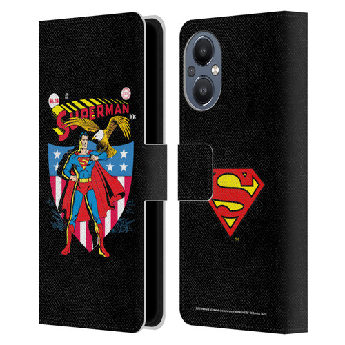 Superman DC Comics Famous Comic Book Covers Number 14 Leather Book Wallet Case Cover For OnePlus Nord N20 5G