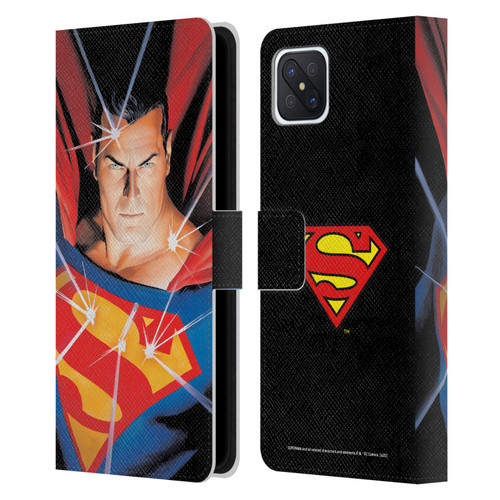 Superman DC Comics Famous Comic Book Covers Alex Ross Mythology Leather Book Wallet Case Cover For OPPO Reno4 Z 5G