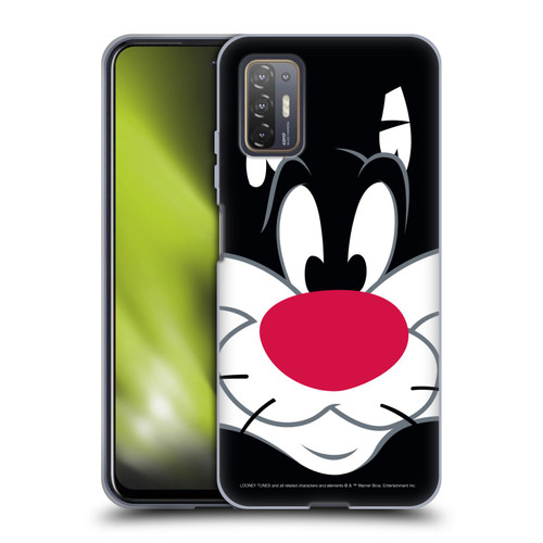 Looney Tunes Full Face Sylvester The Cat Soft Gel Case for HTC Desire 21 Pro 5G