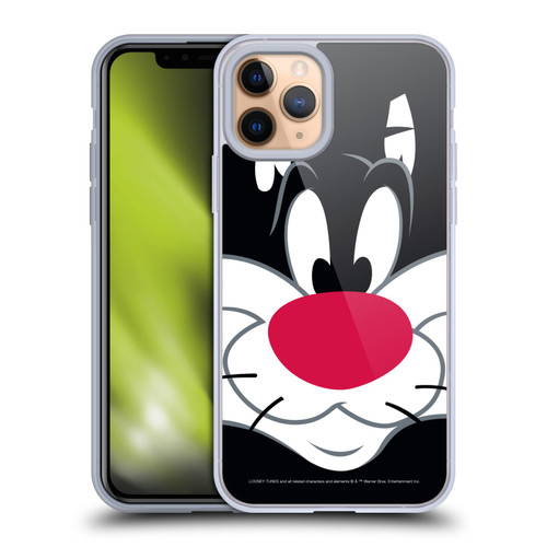Looney Tunes Full Face Sylvester The Cat Soft Gel Case for Apple iPhone 11 Pro