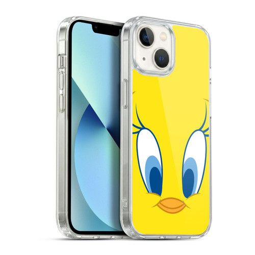 Looney Tunes Full Face Tweety Soft Gel Case for Apple iPhone 13