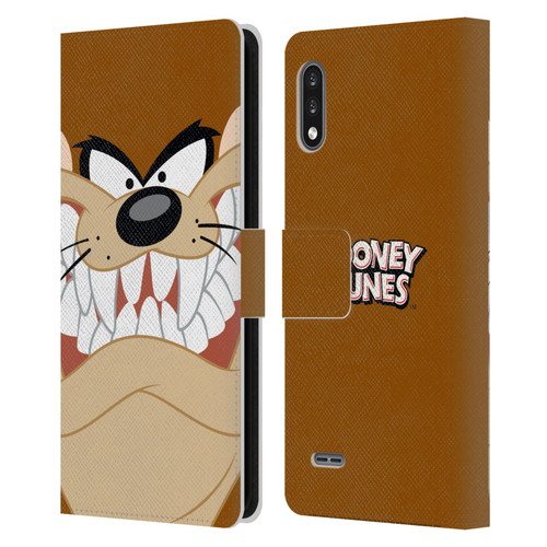 Looney Tunes Full Face Tasmanian Devil Leather Book Wallet Case Cover For LG K22