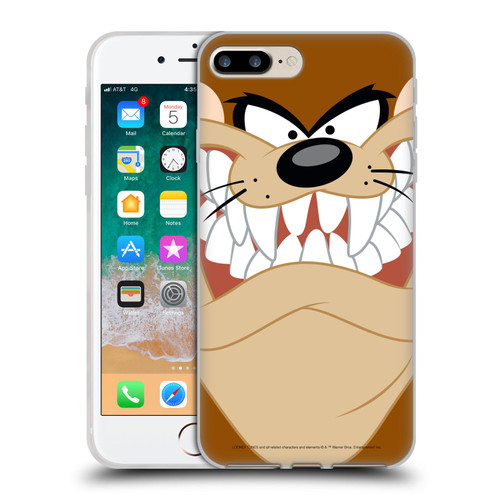 Looney Tunes Full Face Tasmanian Devil Soft Gel Case for Apple iPhone 7 Plus / iPhone 8 Plus