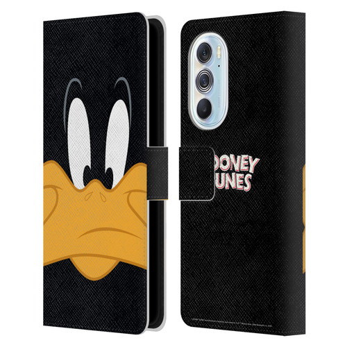 Looney Tunes Full Face Daffy Duck Leather Book Wallet Case Cover For Motorola Edge X30