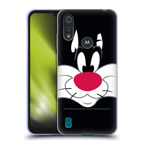 Looney Tunes Full Face Sylvester The Cat Soft Gel Case for Motorola Moto E6s (2020)