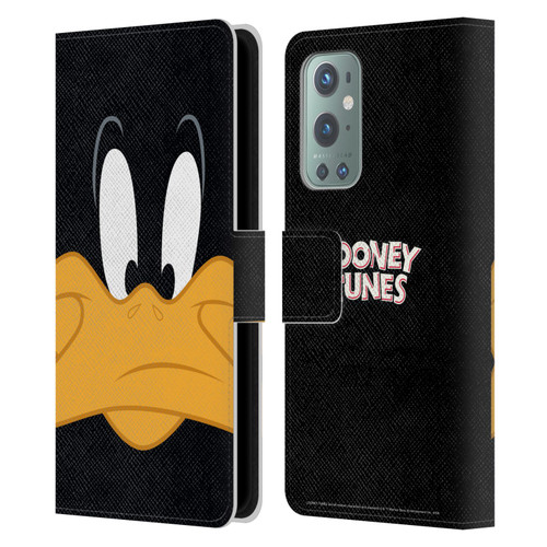 Looney Tunes Full Face Daffy Duck Leather Book Wallet Case Cover For OnePlus 9