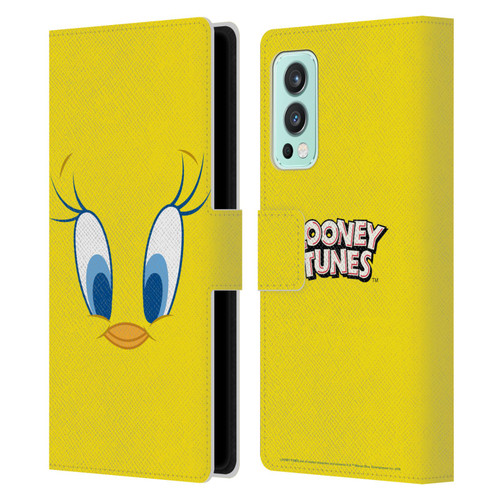 Looney Tunes Full Face Tweety Leather Book Wallet Case Cover For OnePlus Nord 2 5G