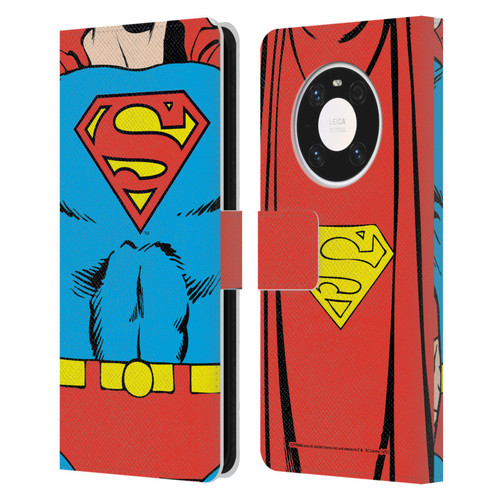 Superman DC Comics Logos Classic Costume Leather Book Wallet Case Cover For Huawei Mate 40 Pro 5G