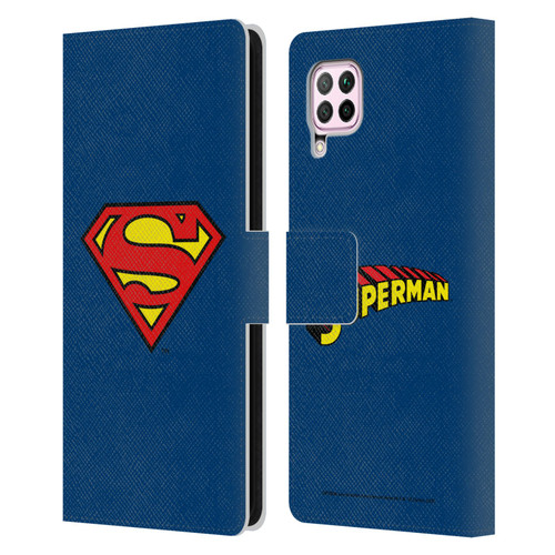 Superman DC Comics Logos Classic Leather Book Wallet Case Cover For Huawei Nova 6 SE / P40 Lite