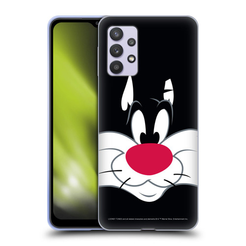 Looney Tunes Full Face Sylvester The Cat Soft Gel Case for Samsung Galaxy A32 5G / M32 5G (2021)