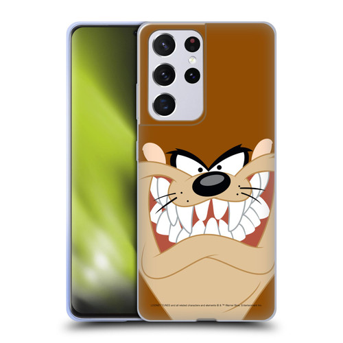 Looney Tunes Full Face Tasmanian Devil Soft Gel Case for Samsung Galaxy S21 Ultra 5G