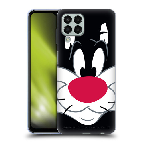 Looney Tunes Full Face Sylvester The Cat Soft Gel Case for Samsung Galaxy M33 (2022)