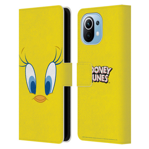 Looney Tunes Full Face Tweety Leather Book Wallet Case Cover For Xiaomi Mi 11