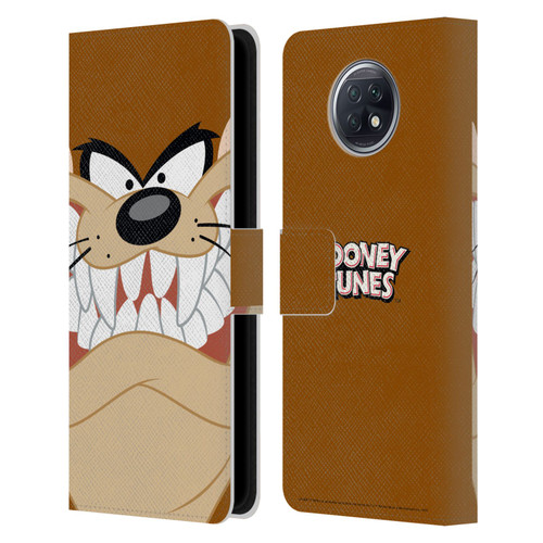 Looney Tunes Full Face Tasmanian Devil Leather Book Wallet Case Cover For Xiaomi Redmi Note 9T 5G