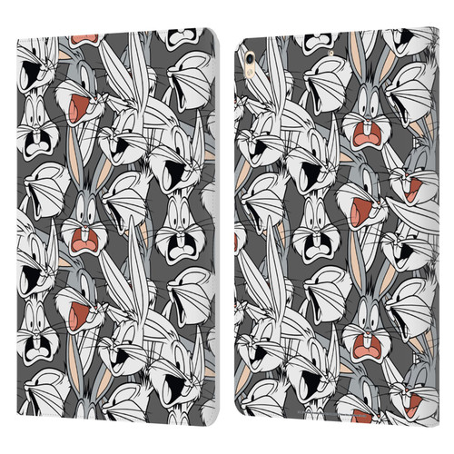 Looney Tunes Patterns Bugs Bunny Leather Book Wallet Case Cover For Apple iPad Pro 10.5 (2017)