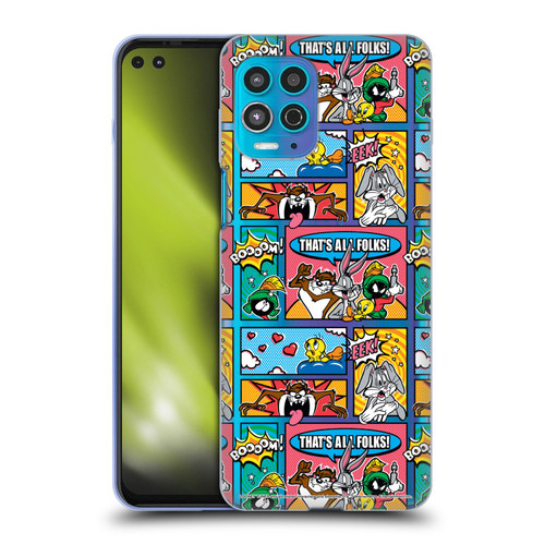 Looney Tunes Patterns Comics Soft Gel Case for Motorola Moto G100