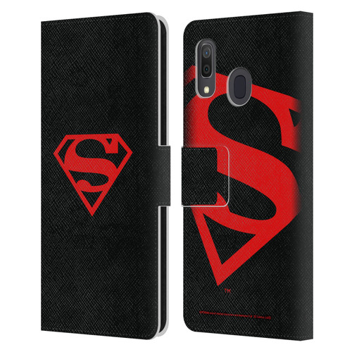 Superman DC Comics Logos Black And Red Leather Book Wallet Case Cover For Samsung Galaxy A33 5G (2022)
