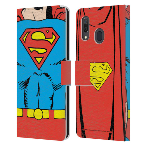 Superman DC Comics Logos Classic Costume Leather Book Wallet Case Cover For Samsung Galaxy A33 5G (2022)