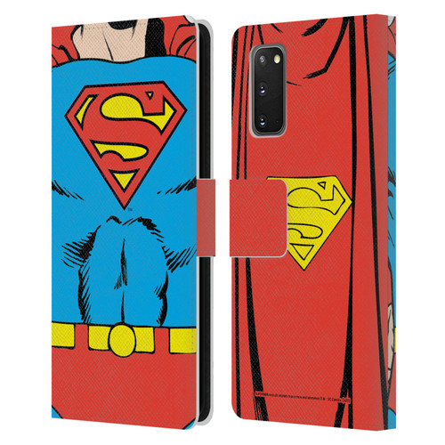 Superman DC Comics Logos Classic Costume Leather Book Wallet Case Cover For Samsung Galaxy S20 / S20 5G