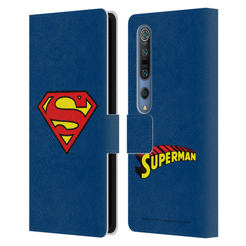 Superman DC Comics Logos Classic Leather Book Wallet Case Cover For Xiaomi Mi 10 5G / Mi 10 Pro 5G