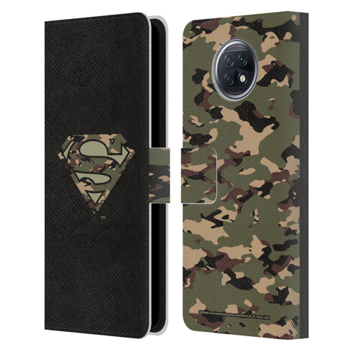 Superman DC Comics Logos Camouflage Leather Book Wallet Case Cover For Xiaomi Redmi Note 9T 5G