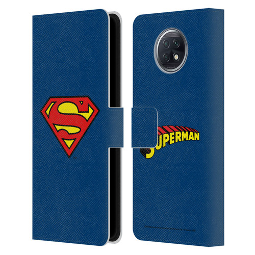 Superman DC Comics Logos Classic Leather Book Wallet Case Cover For Xiaomi Redmi Note 9T 5G