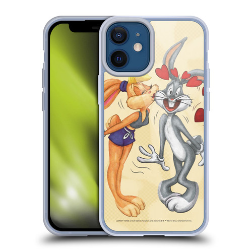 Looney Tunes Season Bugs Bunny And Lola Bunny Soft Gel Case for Apple iPhone 12 Mini