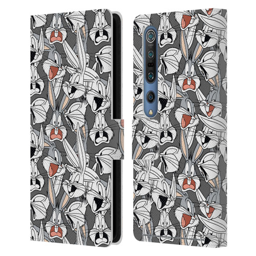 Looney Tunes Patterns Bugs Bunny Leather Book Wallet Case Cover For Xiaomi Mi 10 5G / Mi 10 Pro 5G