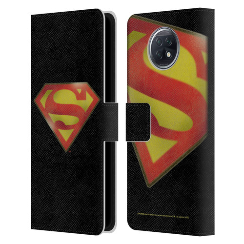 Superman DC Comics Vintage Fashion Logo Leather Book Wallet Case Cover For Xiaomi Redmi Note 9T 5G