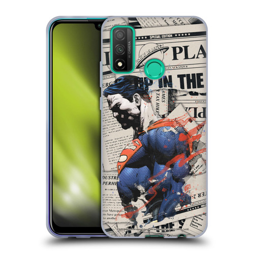 Superman DC Comics 80th Anniversary Newspaper Soft Gel Case for Huawei P Smart (2020)