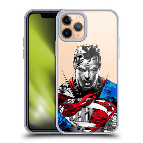 Superman DC Comics 80th Anniversary Collage Soft Gel Case for Apple iPhone 11 Pro