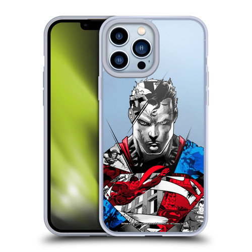 Superman DC Comics 80th Anniversary Collage Soft Gel Case for Apple iPhone 13 Pro Max