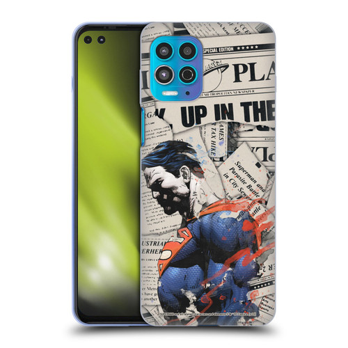 Superman DC Comics 80th Anniversary Newspaper Soft Gel Case for Motorola Moto G100