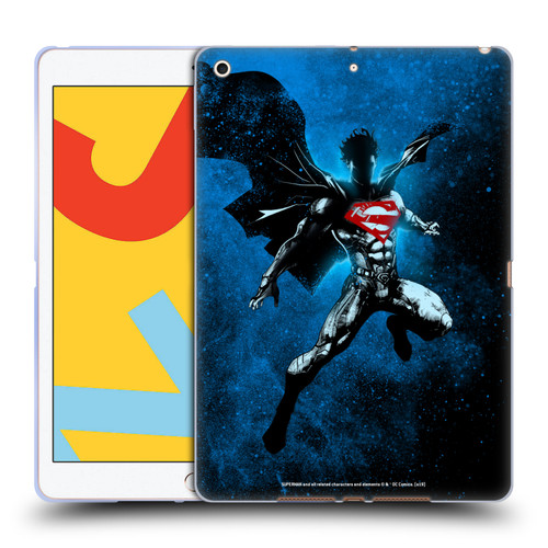 Superman DC Comics 80th Anniversary Splatter Soft Gel Case for Apple iPad 10.2 2019/2020/2021
