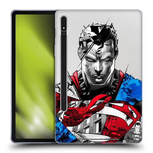 Superman DC Comics 80th Anniversary Collage Soft Gel Case for Samsung Galaxy Tab S8