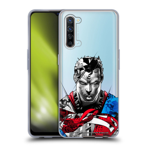 Superman DC Comics 80th Anniversary Collage Soft Gel Case for OPPO Find X2 Lite 5G