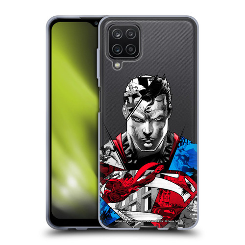 Superman DC Comics 80th Anniversary Collage Soft Gel Case for Samsung Galaxy A12 (2020)