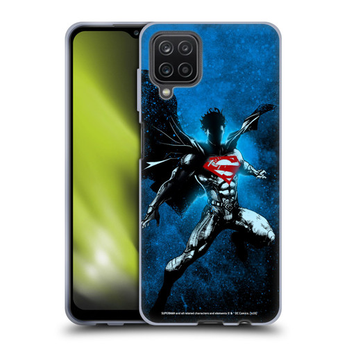 Superman DC Comics 80th Anniversary Splatter Soft Gel Case for Samsung Galaxy A12 (2020)