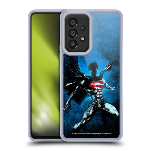 Superman DC Comics 80th Anniversary Splatter Soft Gel Case for Samsung Galaxy A53 5G (2022)