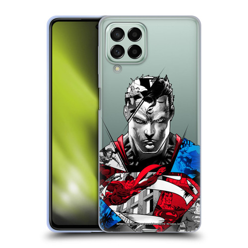Superman DC Comics 80th Anniversary Collage Soft Gel Case for Samsung Galaxy M53 (2022)