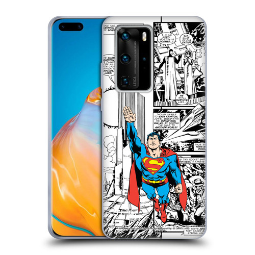 Superman DC Comics Comicbook Art Flight Soft Gel Case for Huawei P40 Pro / P40 Pro Plus 5G