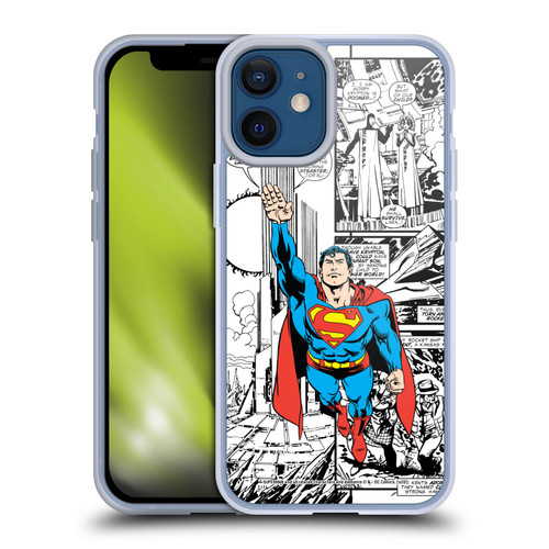 Superman DC Comics Comicbook Art Flight Soft Gel Case for Apple iPhone 12 Mini & MagSafe